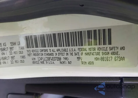 2015 Jeep Cherokee Latitude z USA, uszkodzony, nr VIN 1C4PJLCS8FW537280